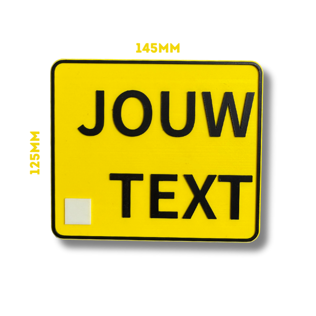 Aangepast Kenteken bromplaat - decoratie