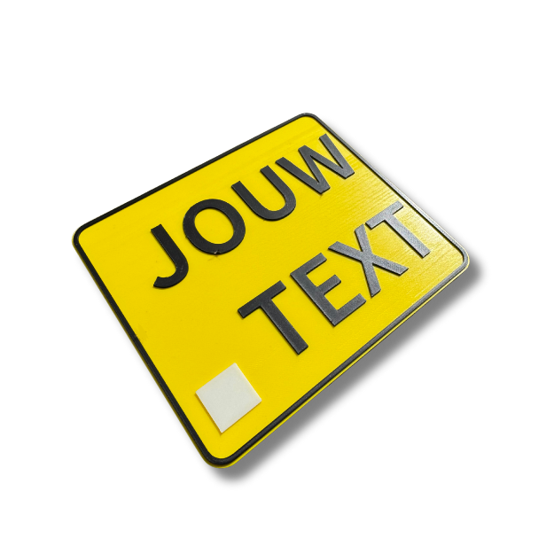 Aangepast Kenteken bromplaat - decoratie