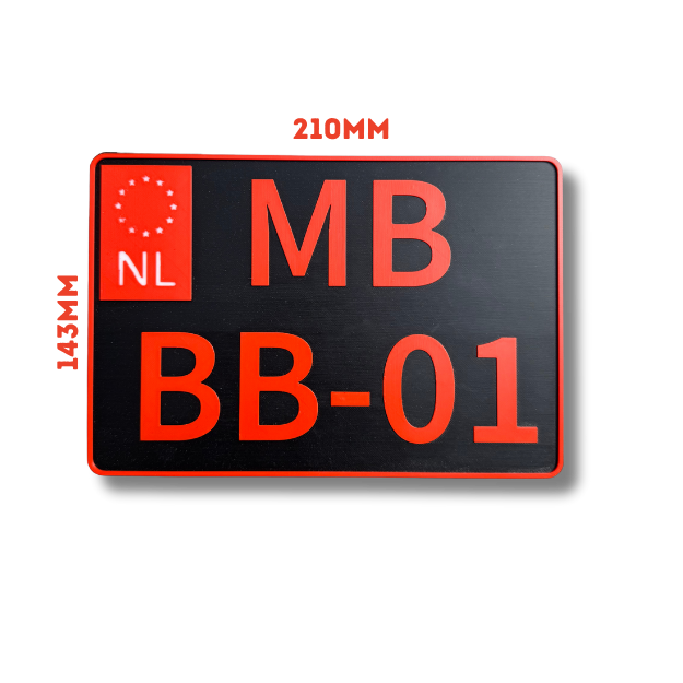 Aangepast Kenteken Motorplaat - decoratie