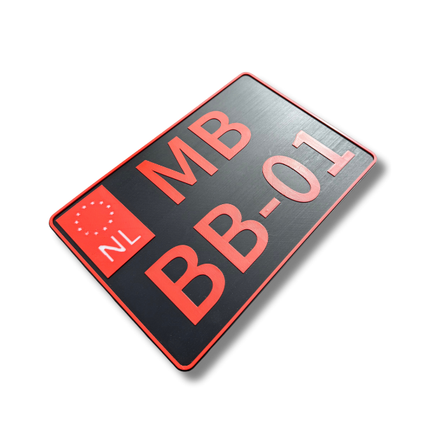 Aangepast Kenteken Motorplaat - decoratie