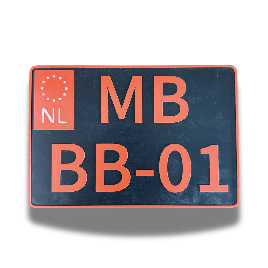 Rood Motor Fun Kenteken