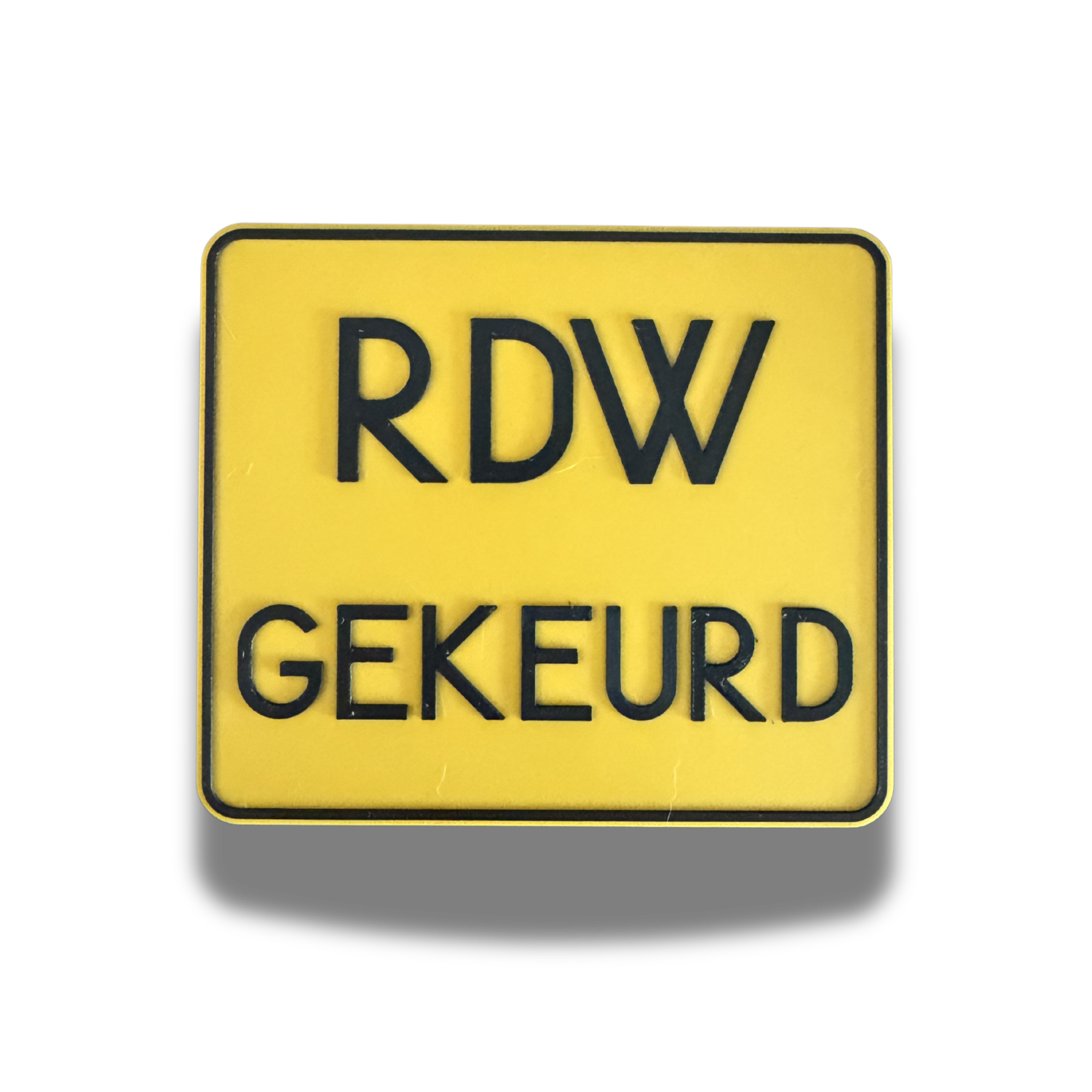 Geel Brom Fun Kenteken XL